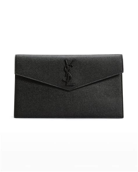 pochette ysl rosa ciclamino|Saint Laurent Uptown YSL Pouch in Grained Leather.